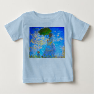 Camiseta Para Bebê Monet Woman com Parasol