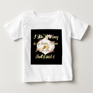 Camiseta Para Bebê Money Bag Dream Design