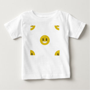 Camiseta Para Bebê money eye emoji