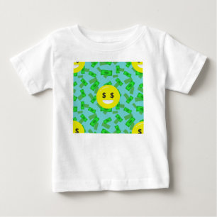 Camiseta Para Bebê money eyed emoji