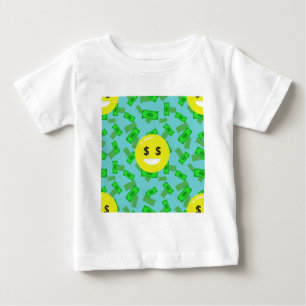 Camiseta Para Bebê money eyed emoji