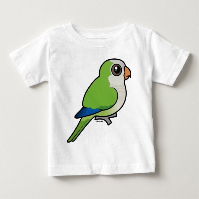 Camiseta Para Bebê Monk Parakeet (Frente)