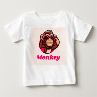 Camiseta Para Bebê monkey cool baby t shirt