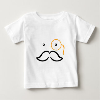 Camiseta Para Bebê Monocórdio e bigode
