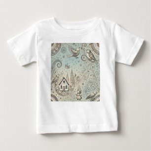 Camiseta Para Bebê "Monocromo Surrealismo Collection"