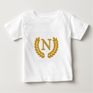 Camiseta Para Bebê Monograma