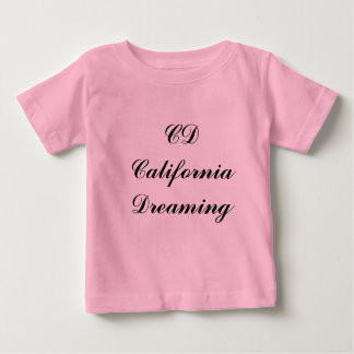 Camiseta Para Bebê Monograma de Sonhos da Califórnia