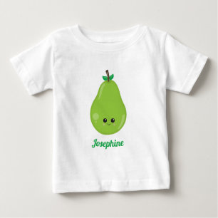 Camiseta Para Bebê Monograma Feliz de Pear