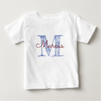 Monograma Nome personalizado Baby Boy