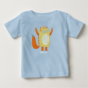 Camiseta Para Bebê Monster Bernard Nome Personalizado