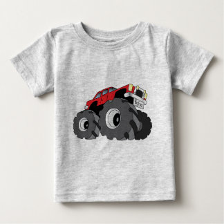 Camiseta Para Bebê Monster truck