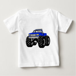 CAMISETA PARA BEBÊ MONSTER TRUCK AZUL