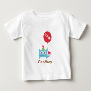Camiseta Para Bebê Monstrinho Azul Adorável, Para Bebês