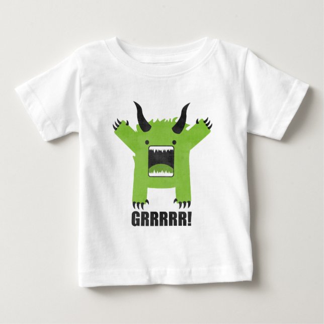Camiseta Para Bebê monstro (Frente)