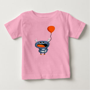 Camiseta Para Bebê monstro bonito