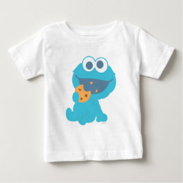 Camiseta Para Bebê Monstro Come Biscoito