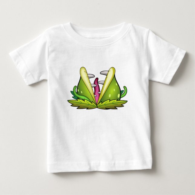 Camiseta Para Bebê monstro da armadilha de venus (Frente)