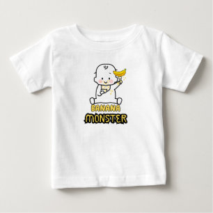 Camiseta Para Bebê Monstro da Banana