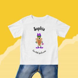 Camiseta Para Bebê Monstro de batata