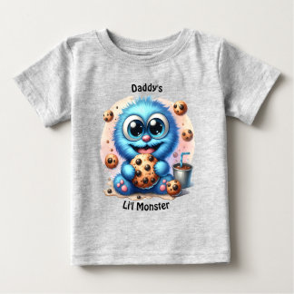 Camiseta Para Bebê Monstro de cookies