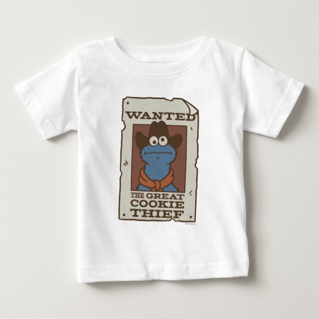 Camiseta Para Bebê Monstro de cookies | POSTER (Frente)