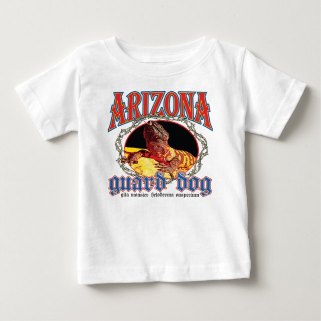 Camiseta Para Bebê Monstro de Gila do Arizona (Frente)