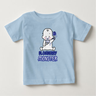 Camiseta Para Bebê Monstro de mirtilo
