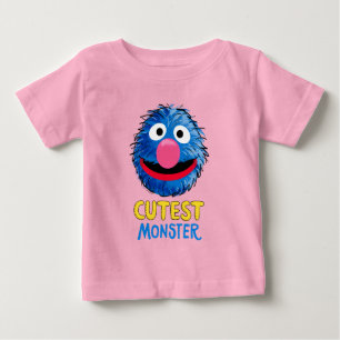Camiseta Para Bebê Monstro no final desta história   Grover