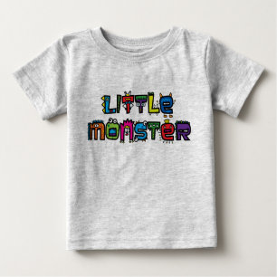 Camiseta Para Bebê Monstro pequeno - o texto Doodles o t-shirt