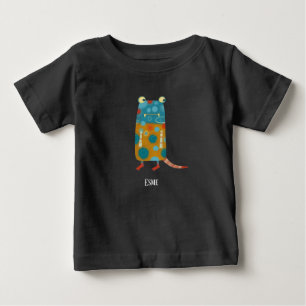Camiseta Para Bebê Monstros Divertidos Personalizados