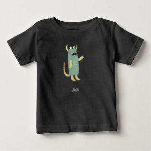 Camiseta Para Bebê Monstros Divertidos Personalizados
