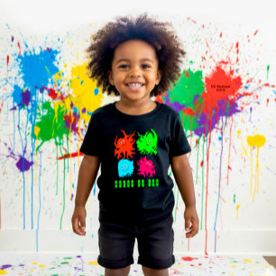 Camiseta Para Bebê Monstros engraçados