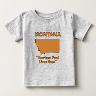 Camiseta Para Bebê Montana - Harrison Ford Vive Aqui