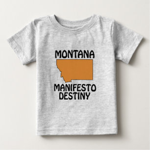 Camiseta Para Bebê Montana - Manifesto Destino