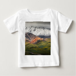 Camiseta Para Bebê Montanha policromática, Denali NP, Alasca