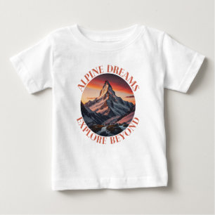Camiseta Para Bebê montanhas