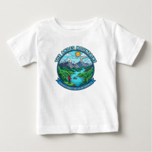 CAMISETA PARA BEBÊ MONTANHAS ANDES