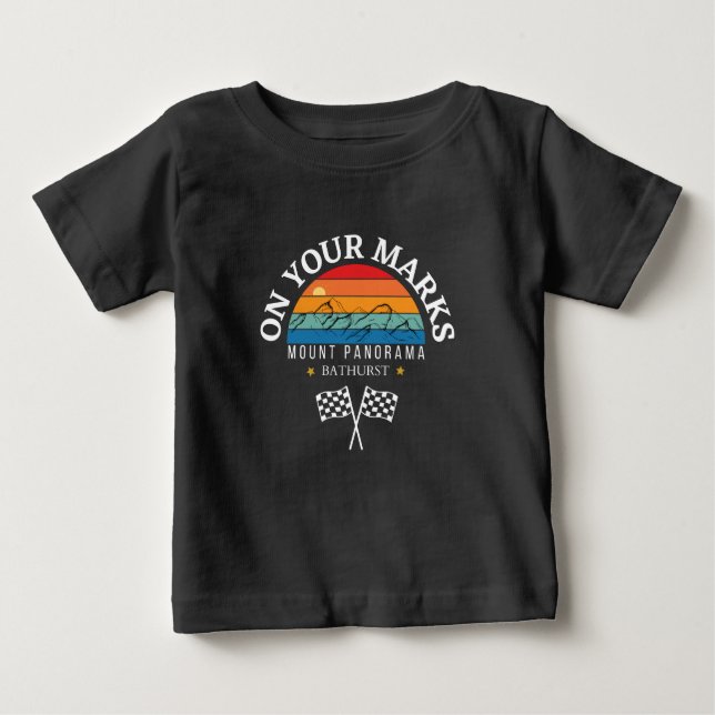 Camiseta Para Bebê montar panorama Bathurst, Austrália (Frente)
