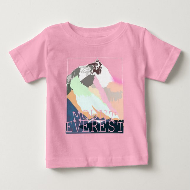 Camiseta Para Bebê Monte Everest (Frente)