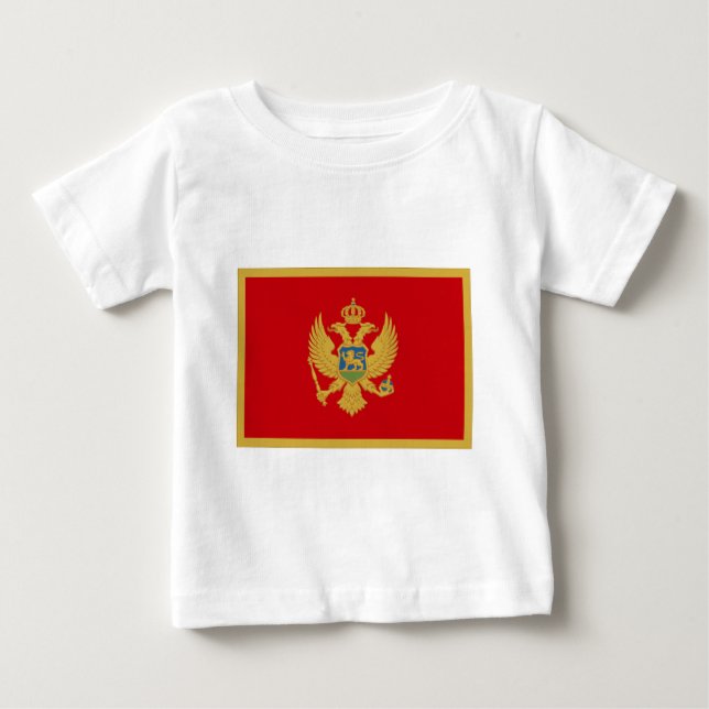 Camiseta Para Bebê Montenegro (Frente)