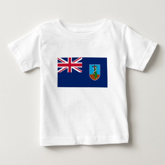 Camiseta Para Bebê Montserrat Flag (Frente)