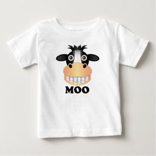 Camiseta Para Bebê Moo - Baby Fine Jersey T-Shirt 