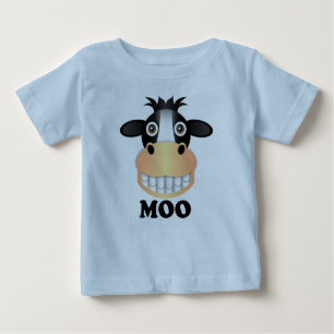 Camiseta Para Bebê Moo - Baby Fine Jersey T-Shirt 
