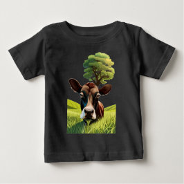 Camiseta Para Bebê Moo-ning para uma Massagem