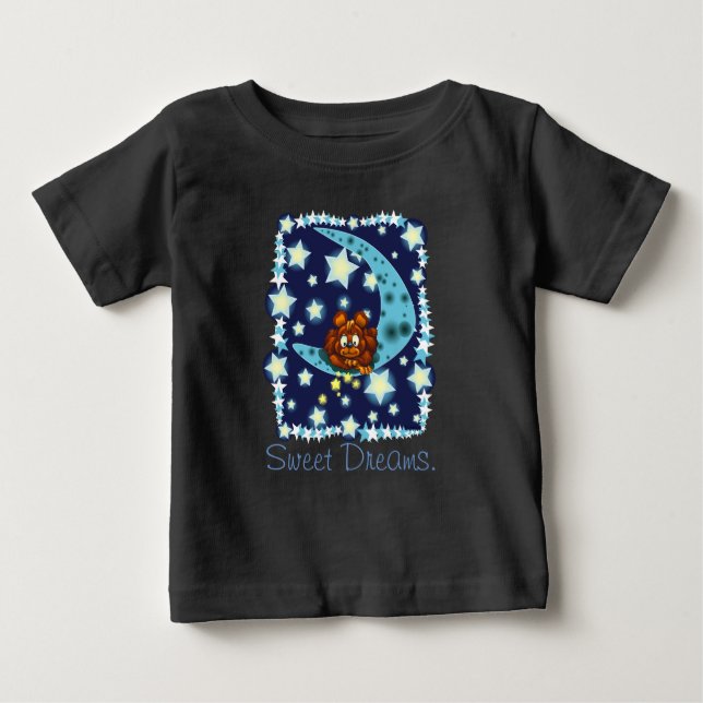 Camiseta Para Bebê Moon Bear (Frente)