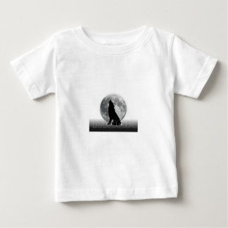 Camiseta Para Bebê Moon Howl – Mystical Wolf Silhouette GraphiT-Shirt