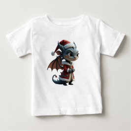Camiseta Para Bebê Moonlit Cookie Bandit – The Grey Christmas Dragon.