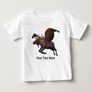 Camiseta Para Bebê Moose Voadora