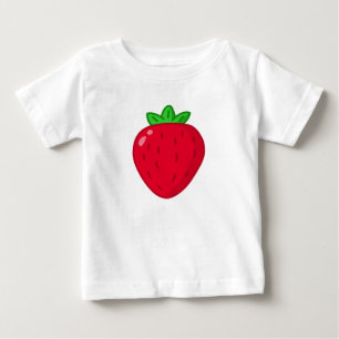 Camiseta Para Bebê Morango