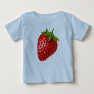 Camiseta Para Bebê Morango